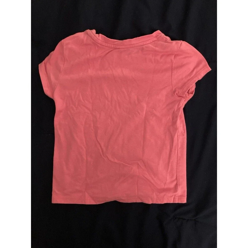 4T Cat & Jack girl clothes - 1 piece T shirt | pink color & sun theme